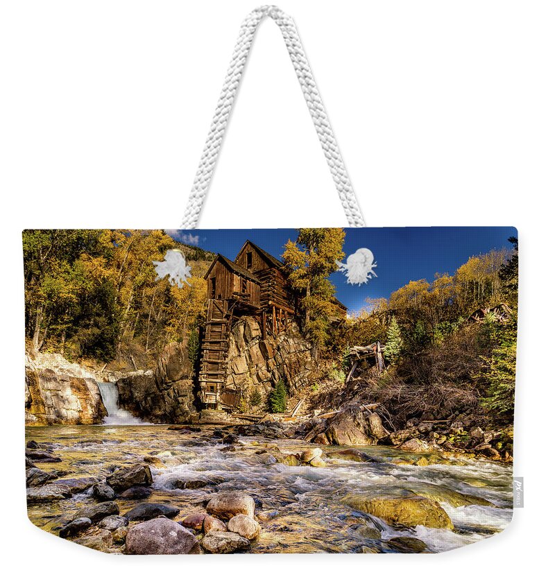 Crystal Weekender Tote Bag featuring the photograph On the Rocks by Chuck Rasco Photography