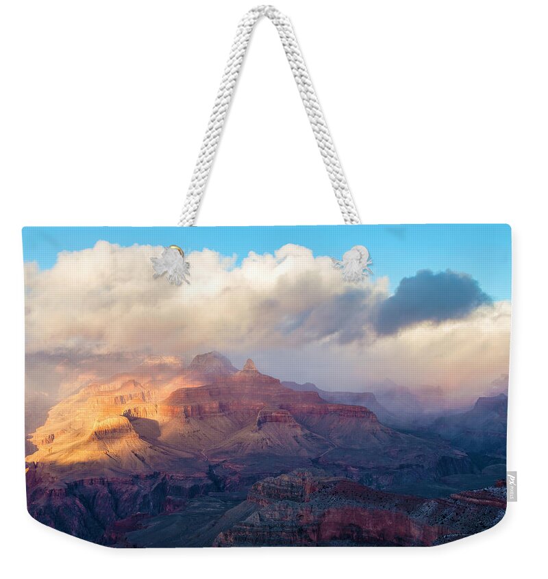 Landscape Weekender Tote Bag featuring the photograph On The Spot Light by Jonathan Nguyen