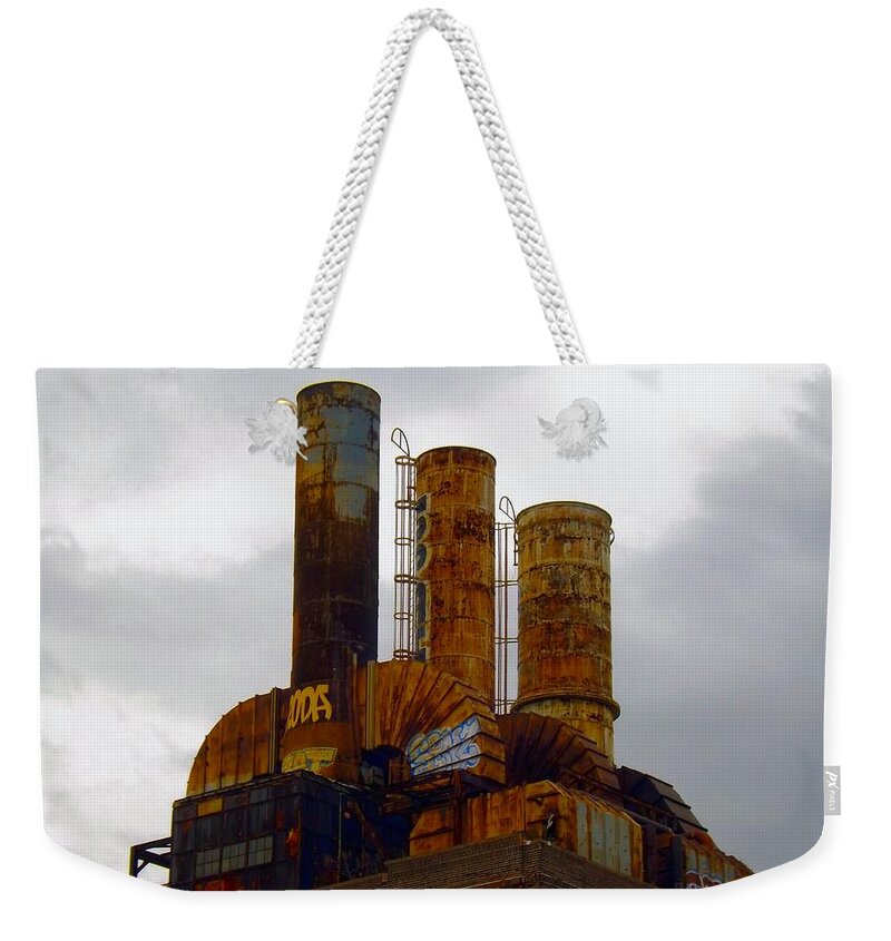 Factory Weekender Tote Bag featuring the photograph On Top Of Old Smokey by Robyn King