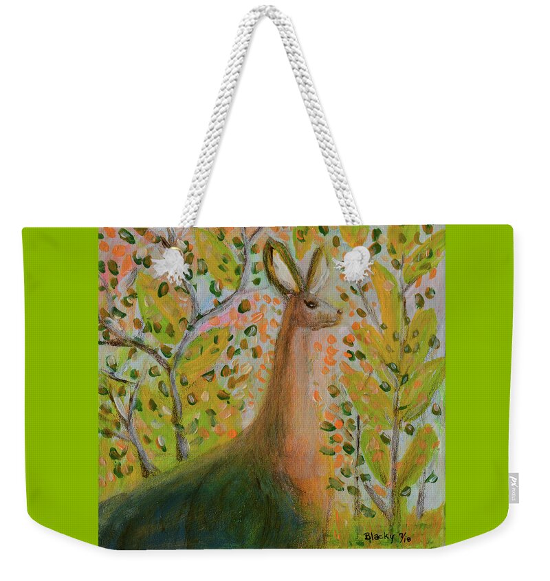 Storybook Weekender Tote Bag featuring the mixed media Once Upon A Time by Donna Blackhall