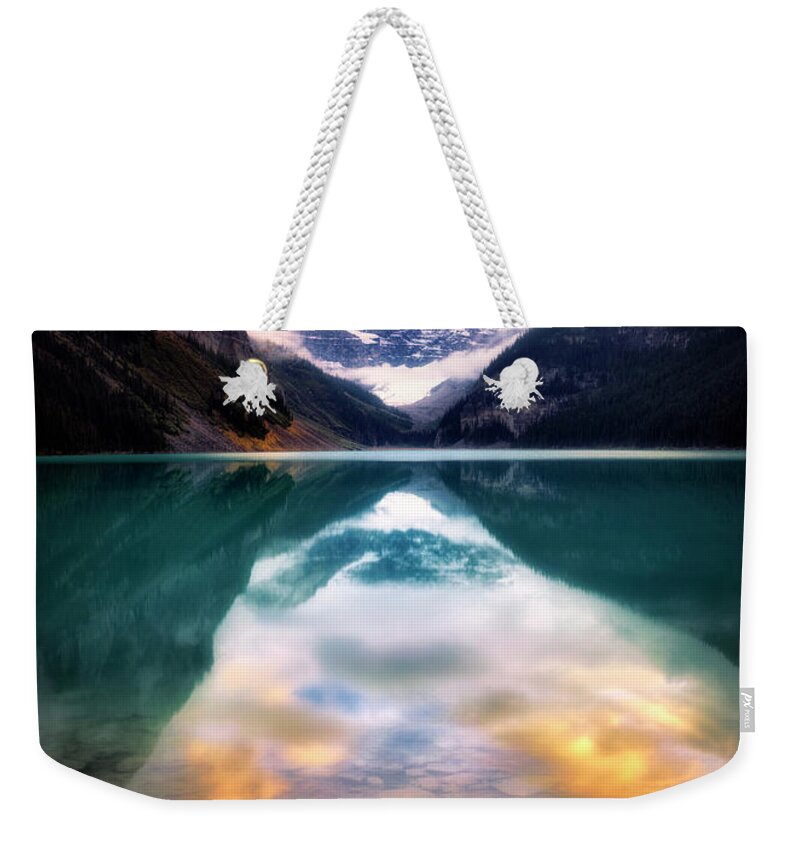 Sunset Weekender Tote Bag featuring the photograph One Colorful Moment by Nicki Frates