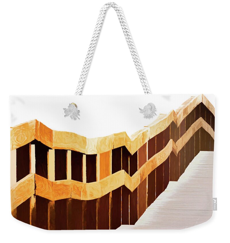 Abstract Weekender Tote Bag featuring the photograph Onward - by Julie Weber