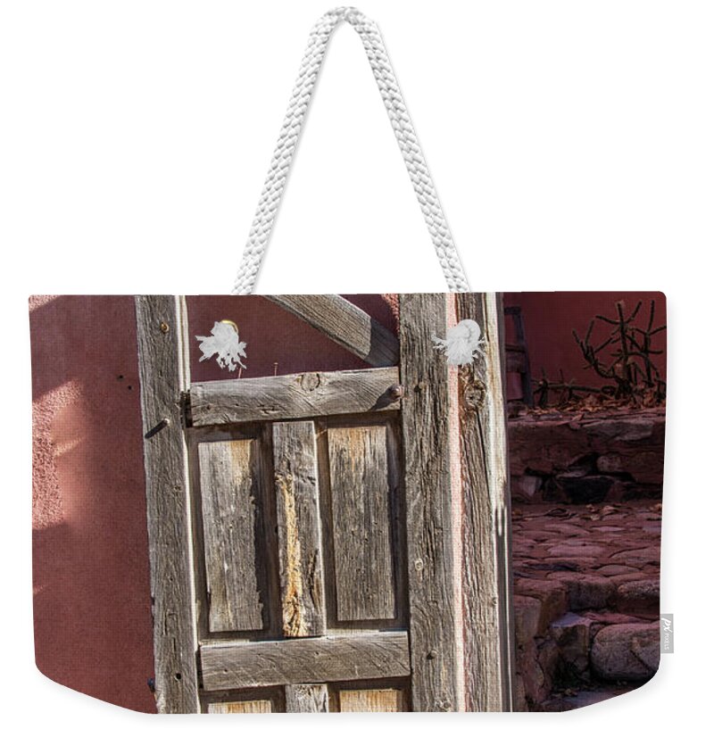 New Mexico Weekender Tote Bag featuring the photograph Open Door by John Greco