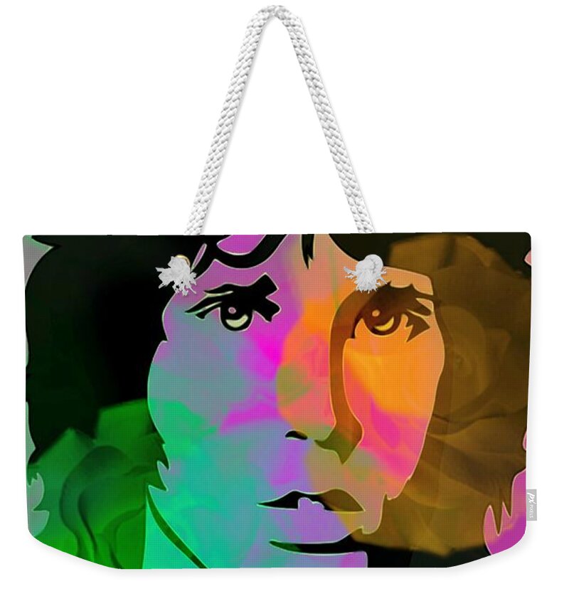 Jim Morrison. The Doors Weekender Tote Bag featuring the digital art Opening Doors by Diana Angstadt