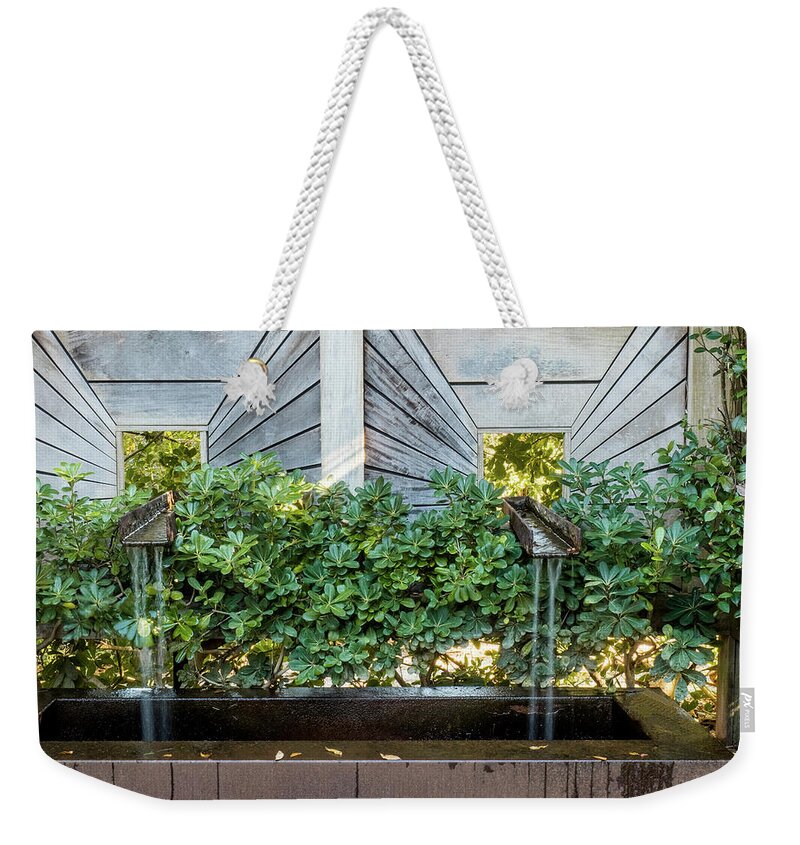 Blue Weekender Tote Bag featuring the photograph Optical Illusion by Penny Lisowski