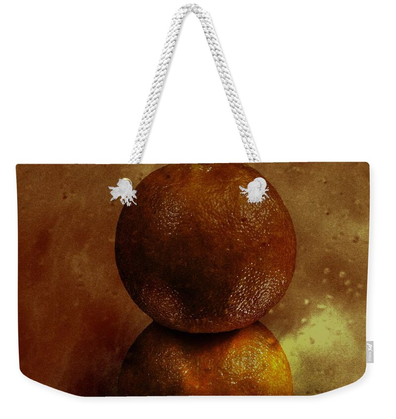 Orange Weekender Tote Bag featuring the photograph Orange Art by Shirley Mangini