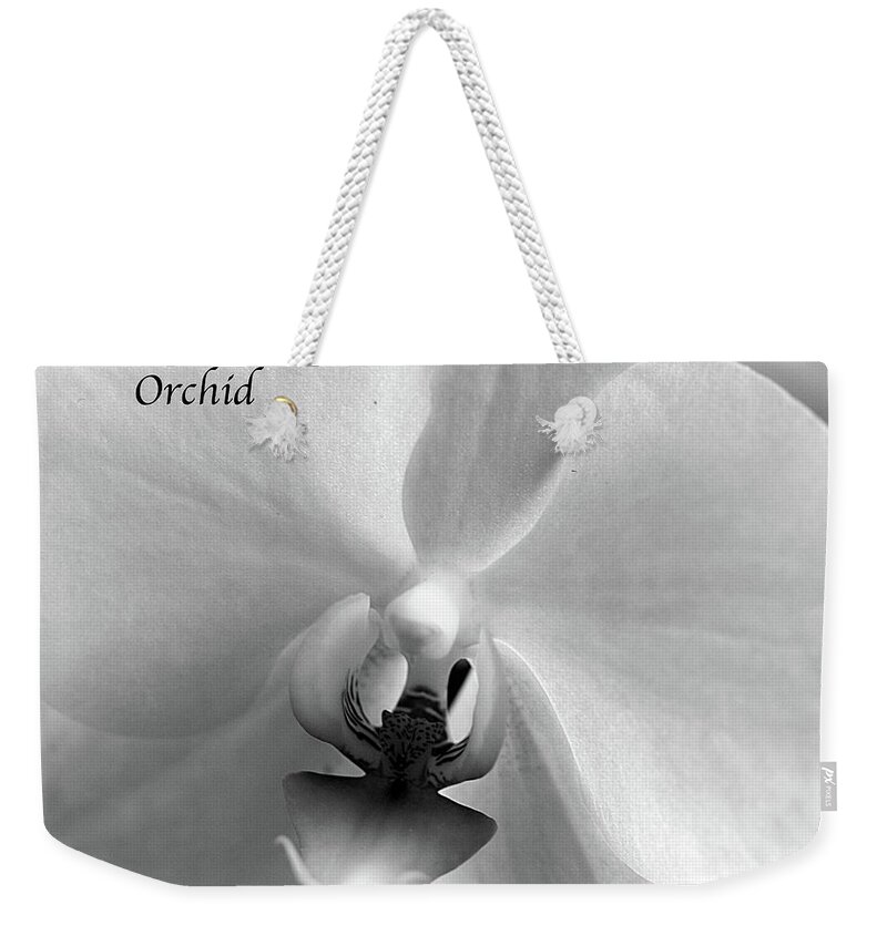 Orchid Weekender Tote Bag featuring the photograph Orchid Macro No. 1 by Sherry Hallemeier