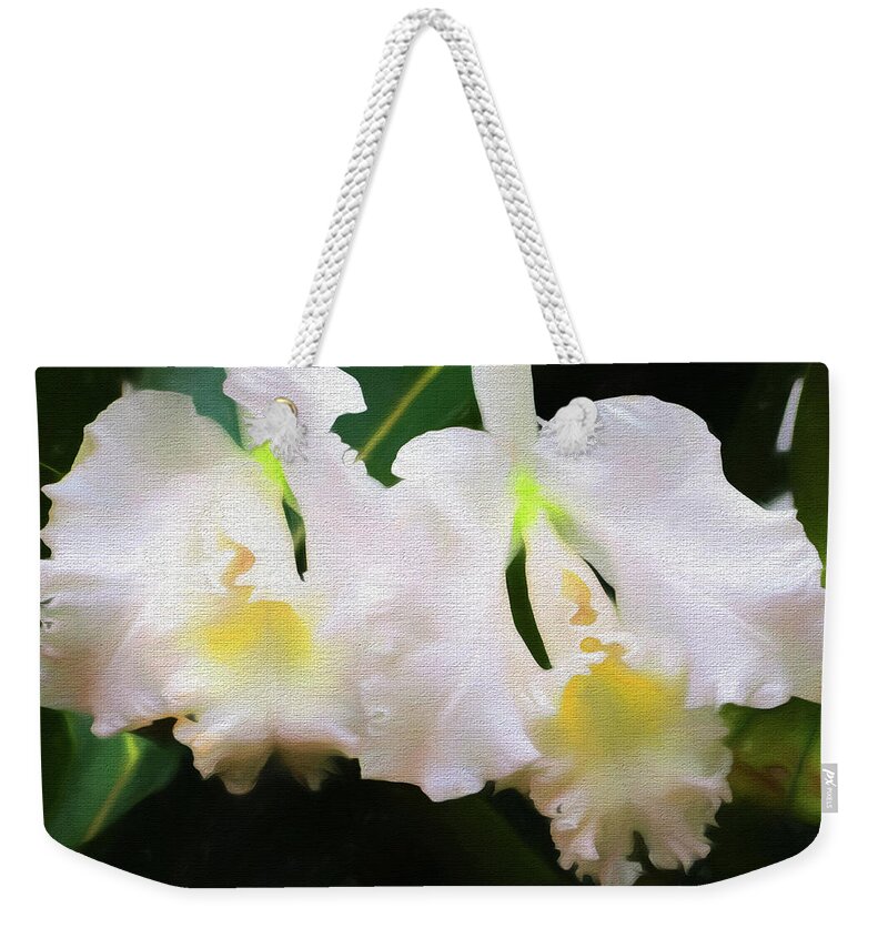 Orchids Weekender Tote Bag featuring the photograph Orchids O'Keeffe by John Freidenberg