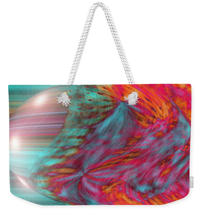 Abstract Art Weekender Tote Bag featuring the digital art Order Of The Universe by Linda Sannuti