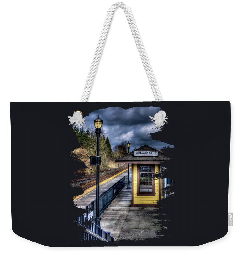 Train Depot Weekender Tote Bag featuring the photograph All Aboard by Thom Zehrfeld