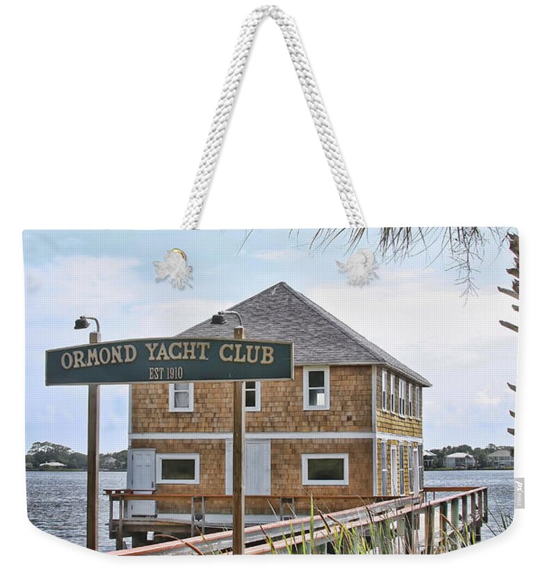 Ormond Weekender Tote Bag featuring the photograph Ormond Yacht Club by Deborah Benoit