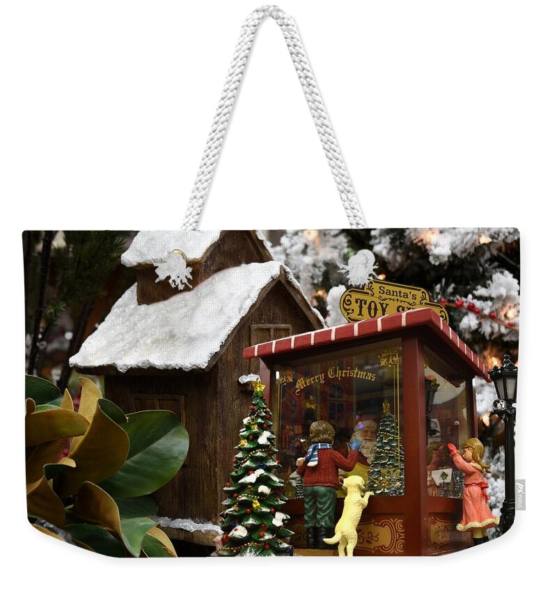 Santa Christmas Ornament Ornament Weekender Tote Bag featuring the photograph Ornament 293 by Joyce StJames