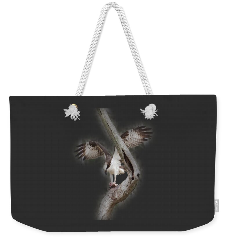 Bird Weekender Tote Bag featuring the photograph Osprey Tee-shirt by Donna Brown