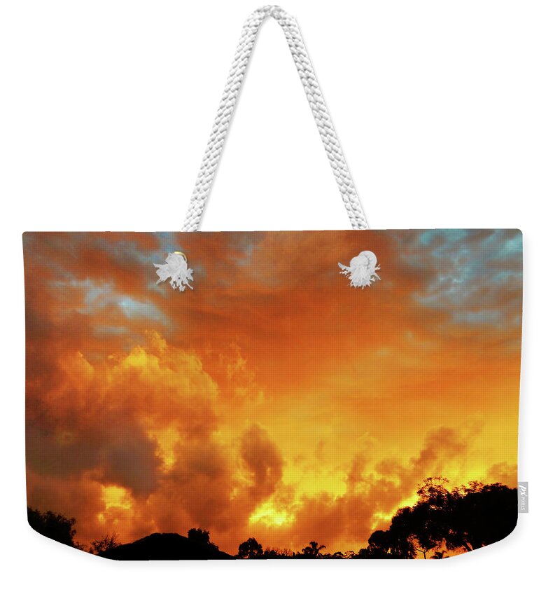 Sunset Weekender Tote Bag featuring the photograph Otherworld by Mark Blauhoefer