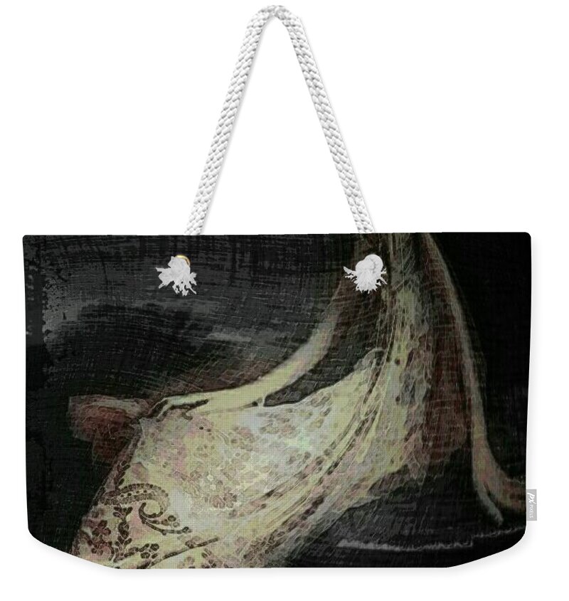 Woman Weekender Tote Bag featuring the digital art Our Lady of The Mosaics by Delight Worthyn