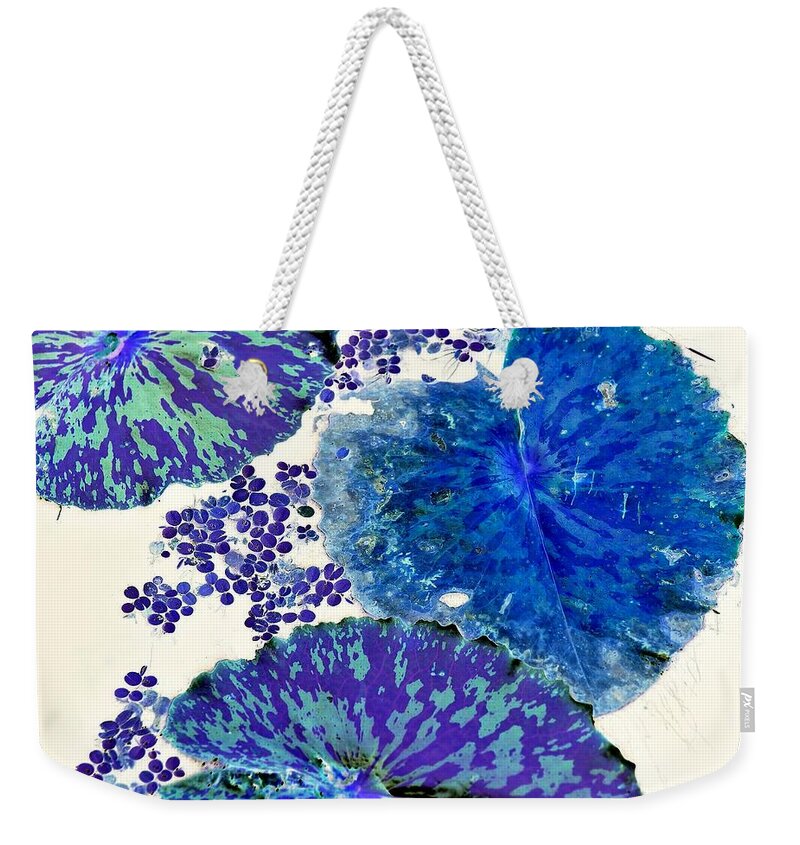 Surreal-nature-photos Weekender Tote Bag featuring the digital art Out of the Blue I.C. by John Hintz