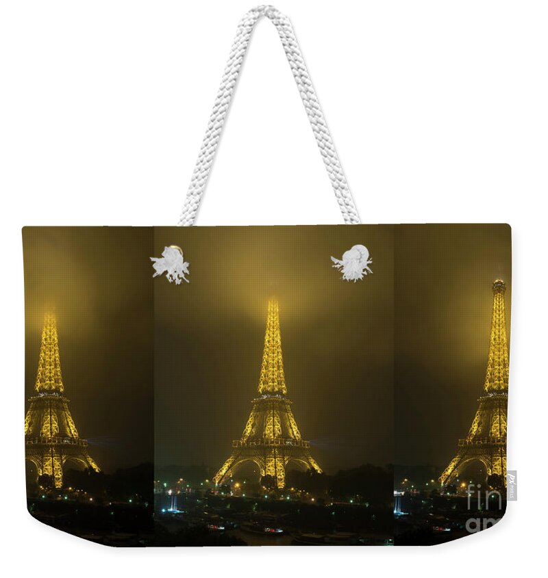 Paris Weekender Tote Bag featuring the photograph Out of the Fog in Paris by Tim Mulina