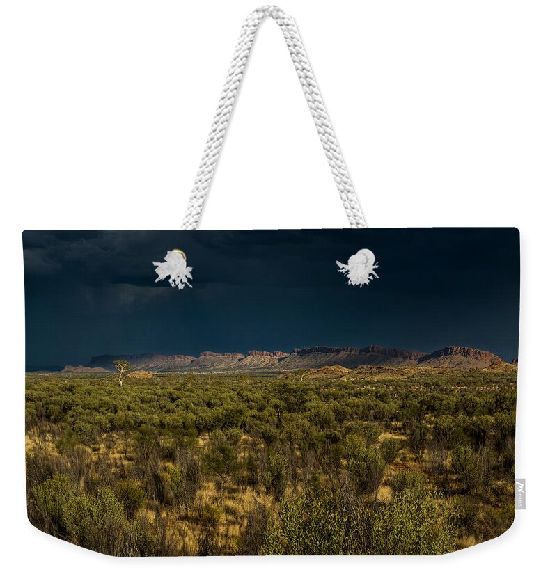 Outback Storm Weekender Tote Bag featuring the photograph Outback Storm by Racheal Christian