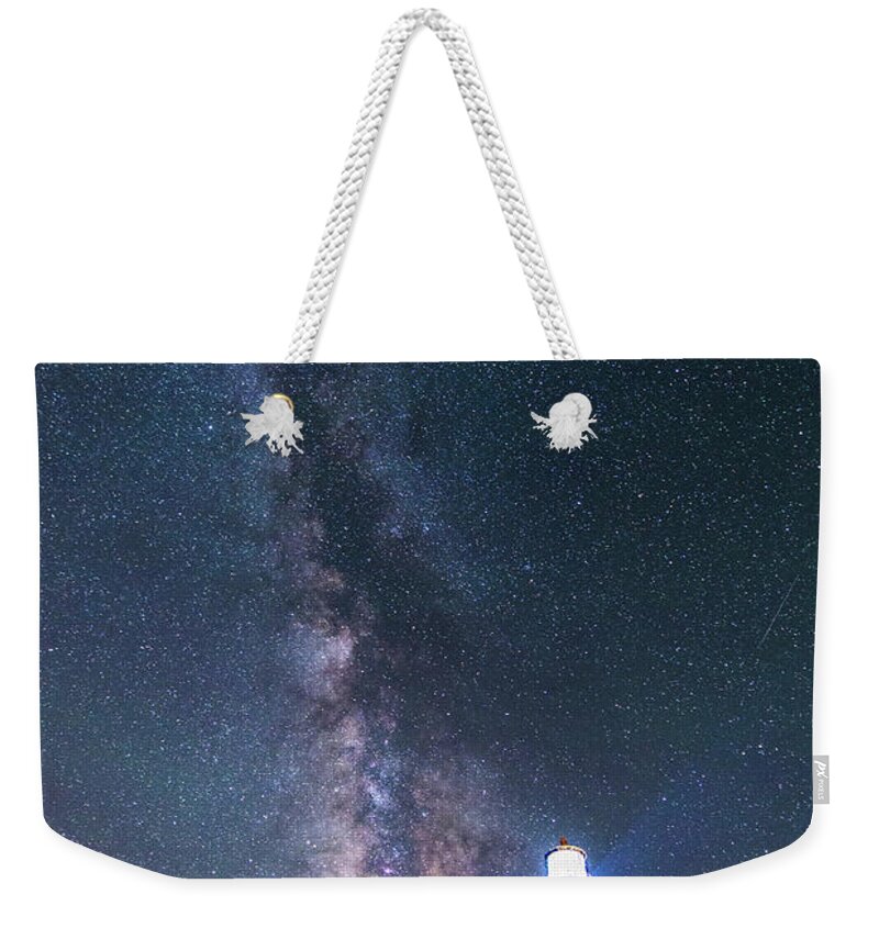 Milky Way Weekender Tote Bag featuring the photograph Outshining the Day by Alex Lapidus