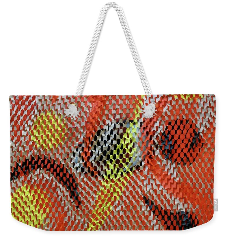 Mixed Media Weekender Tote Bag featuring the mixed media Outside Looking In by Michele Myers