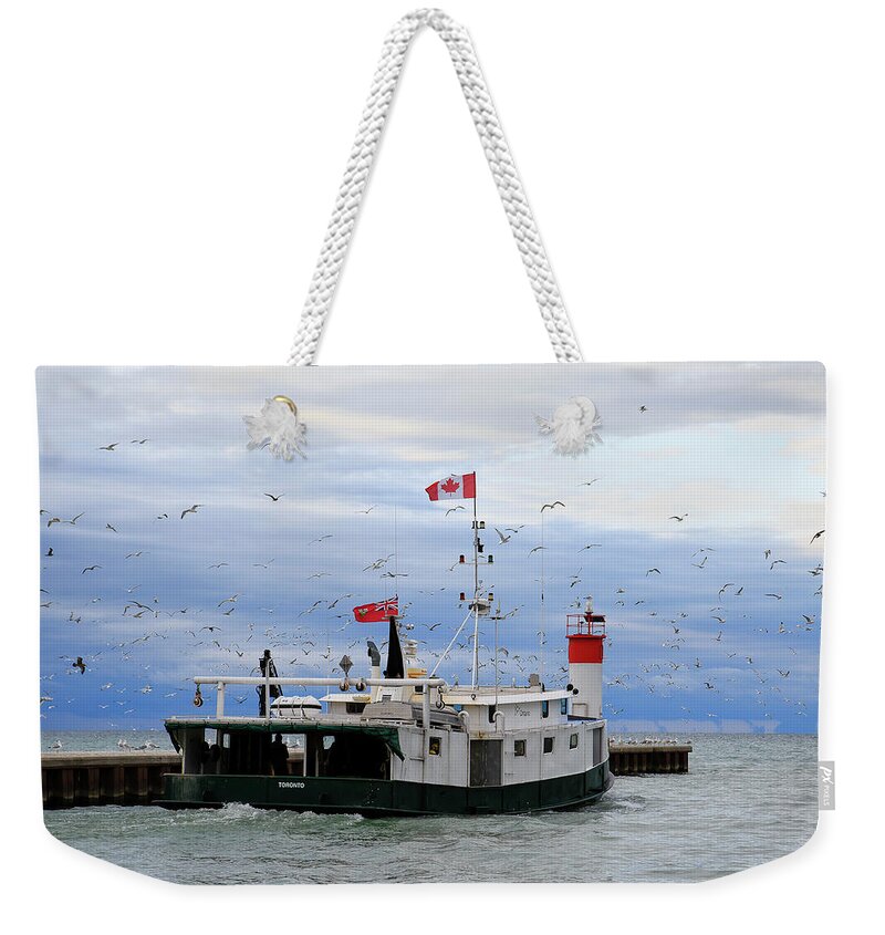 Gary Hall Weekender Tote Bag featuring the photograph Outward Bound by Gary Hall