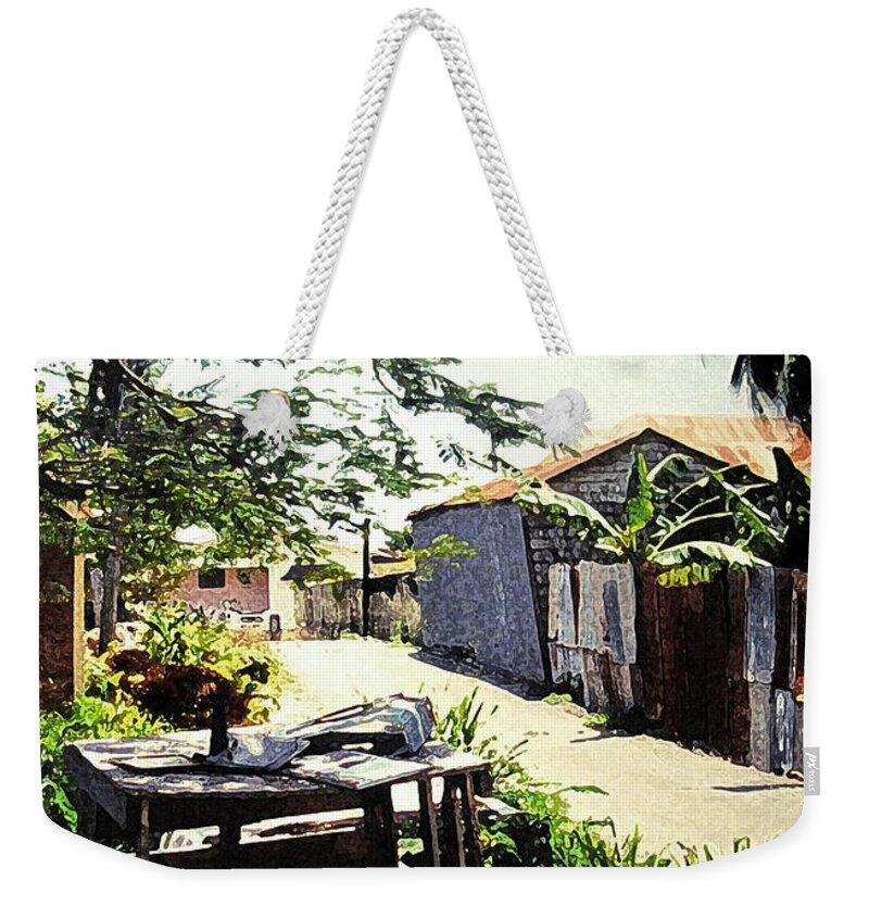 Barbados Weekender Tote Bag featuring the photograph Overdene by Ian MacDonald