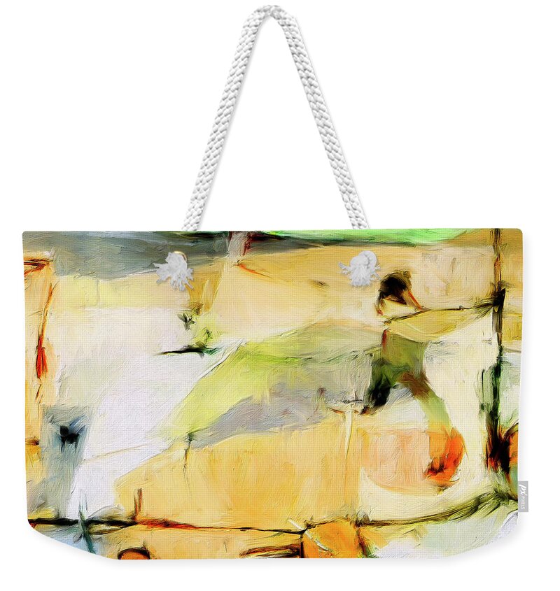 Abstract Weekender Tote Bag featuring the painting Overlook by Dominic Piperata