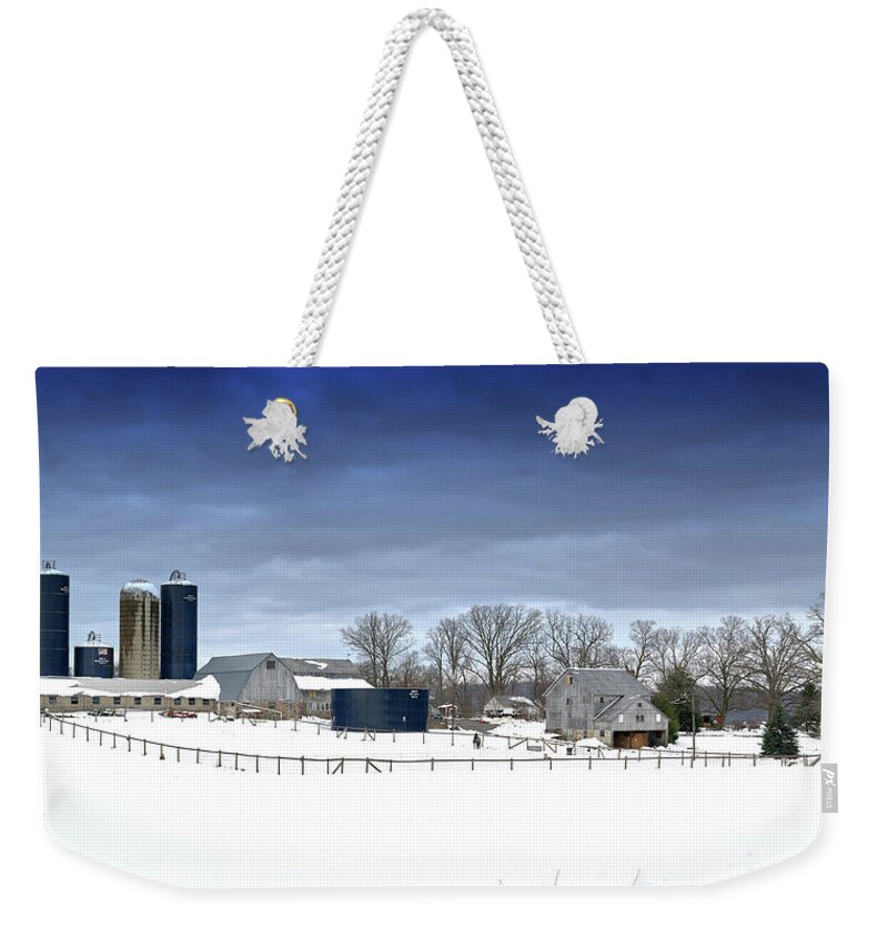Landscape Weekender Tote Bag featuring the photograph PA Farm by Paul Ross