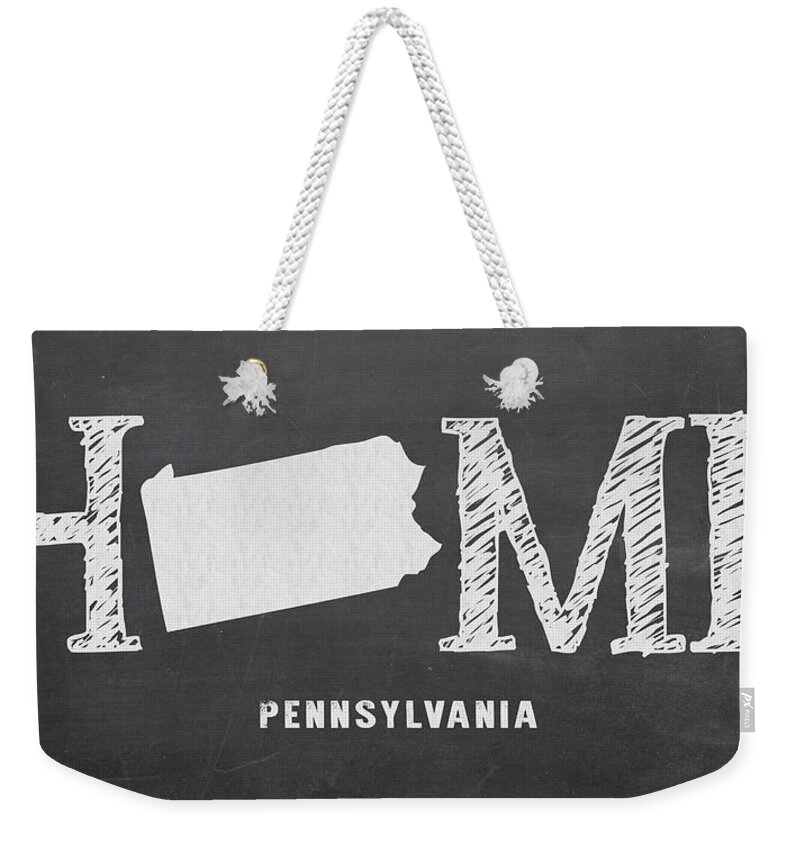 Pennsylvania Weekender Tote Bag featuring the mixed media PA Home by Nancy Ingersoll