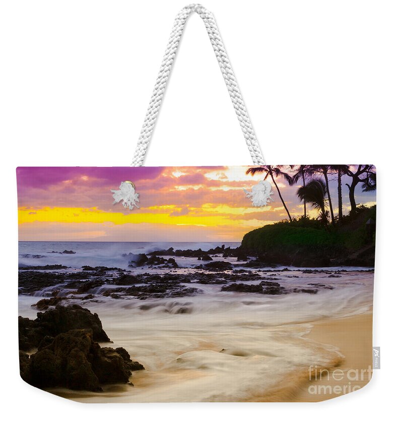 Paako Beach Weekender Tote Bag featuring the photograph Paako Beach Sunset Jewel by Sharon Mau