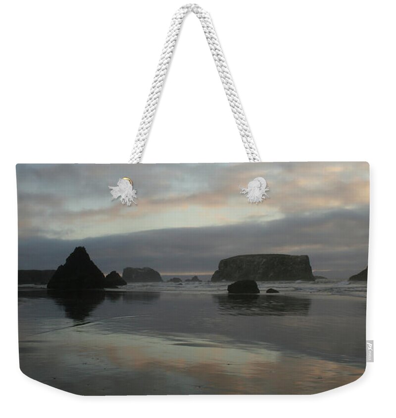 Pacific Dusk Weekender Tote Bag featuring the photograph Pacific Dusk by Dylan Punke
