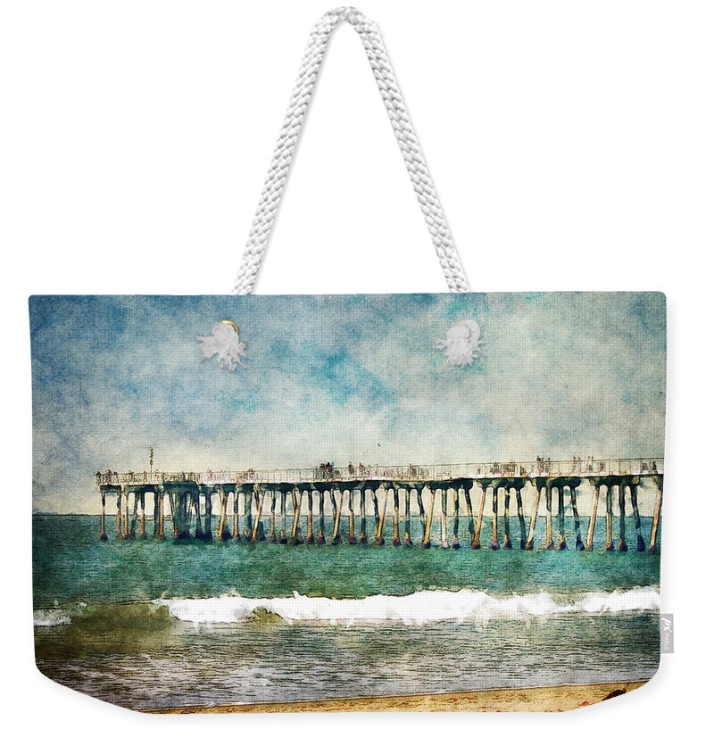 Pier Weekender Tote Bag featuring the photograph Pacific Ocean Pier by Phil Perkins