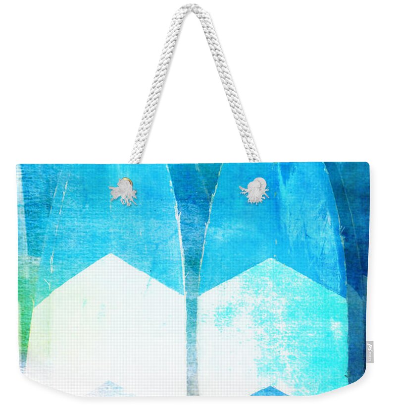 Fishing Weekender Tote Bag featuring the digital art Paddles by Francelle Theriot