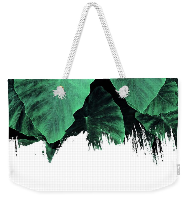 Paint Weekender Tote Bag featuring the mixed media Paint on Jungle by Emanuela Carratoni