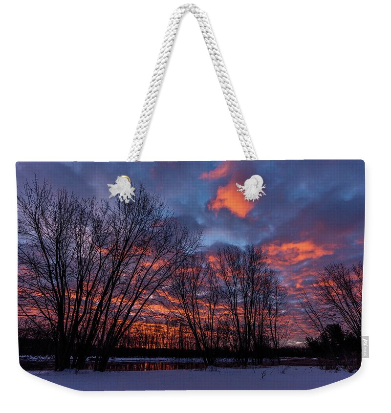Sunrise Weekender Tote Bag featuring the photograph Painted Ceiling by Jody Partin