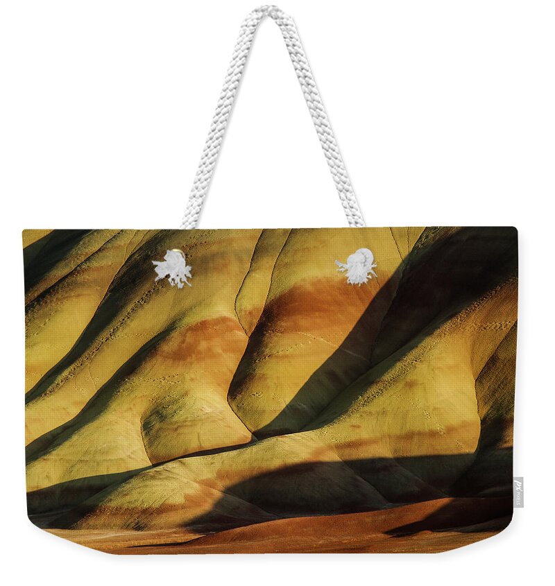 Landscapes Weekender Tote Bag featuring the photograph Painted in Gold by Steven Clark