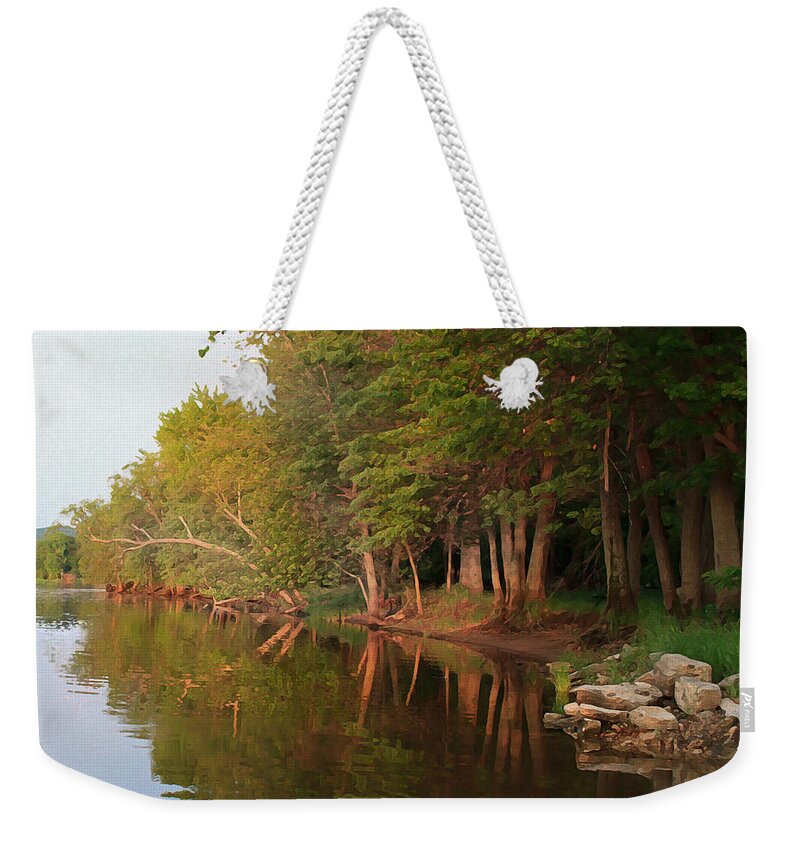 Landscape Weekender Tote Bag featuring the photograph Painted Land by Inspired Arts