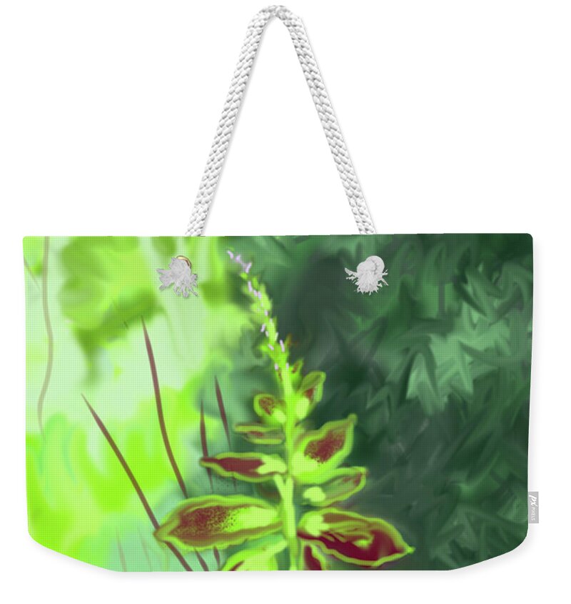 Flowers Weekender Tote Bag featuring the painting Painted Nettle by Jean Pacheco Ravinski