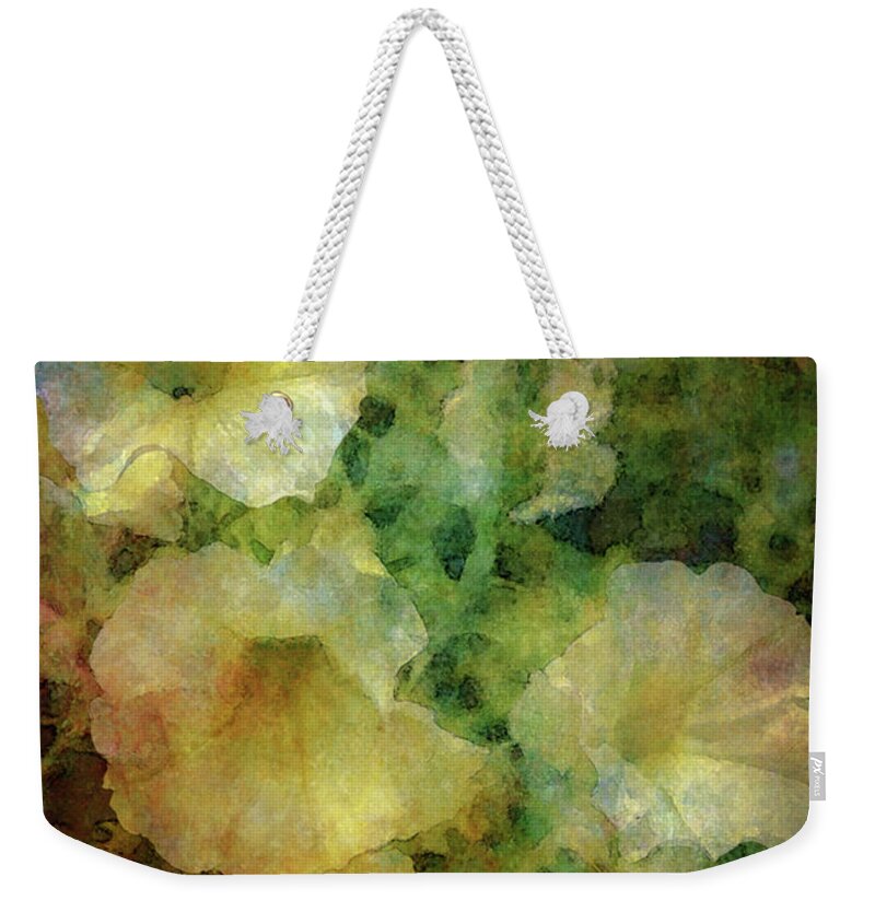 Impression Weekender Tote Bag featuring the photograph Pale Petunias 5146 IDP_2 by Steven Ward