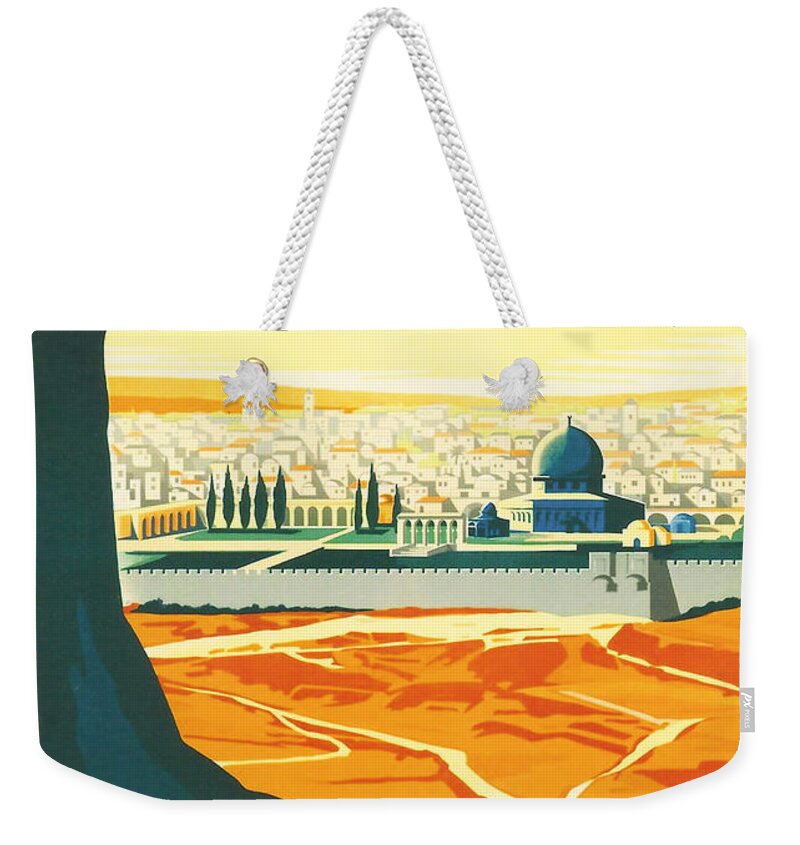 Ancient Weekender Tote Bag featuring the digital art Palestine by Georgia Fowler