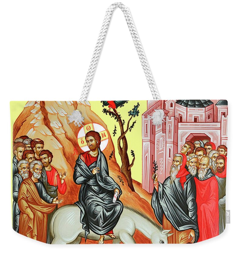 Byzantine Art Weekender Tote Bag featuring the photograph Palm Sunday by Munir Alawi