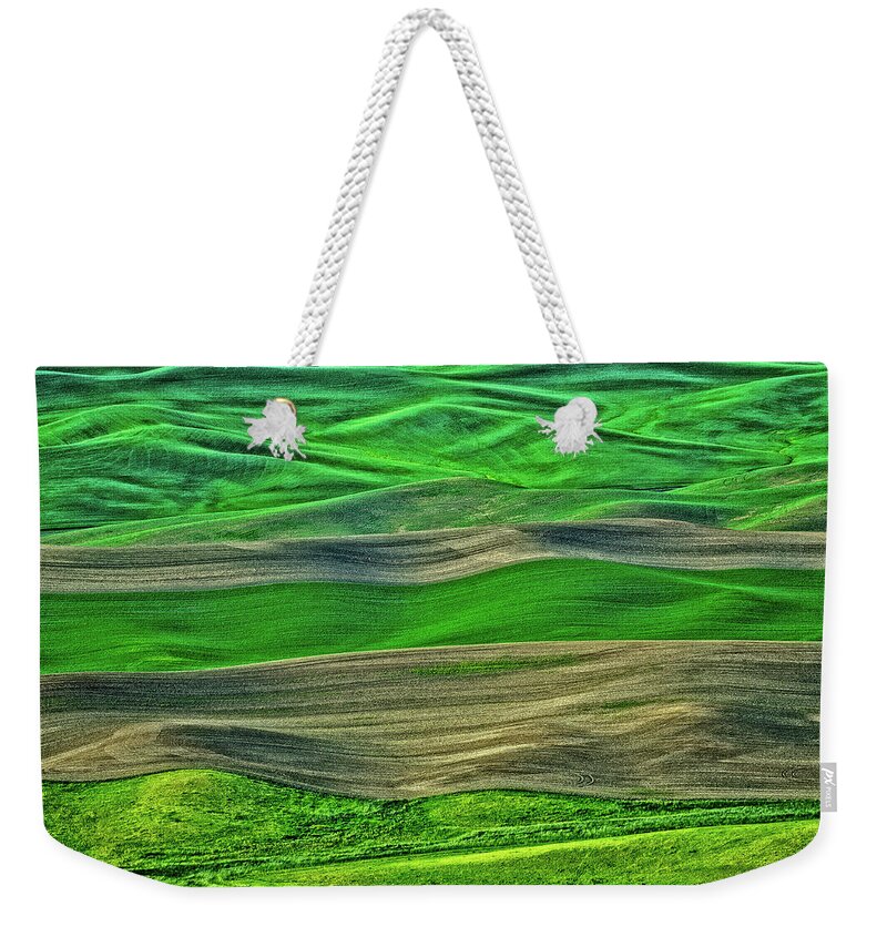 Palouse Weekender Tote Bag featuring the photograph Palouse Textures by Ed Broberg