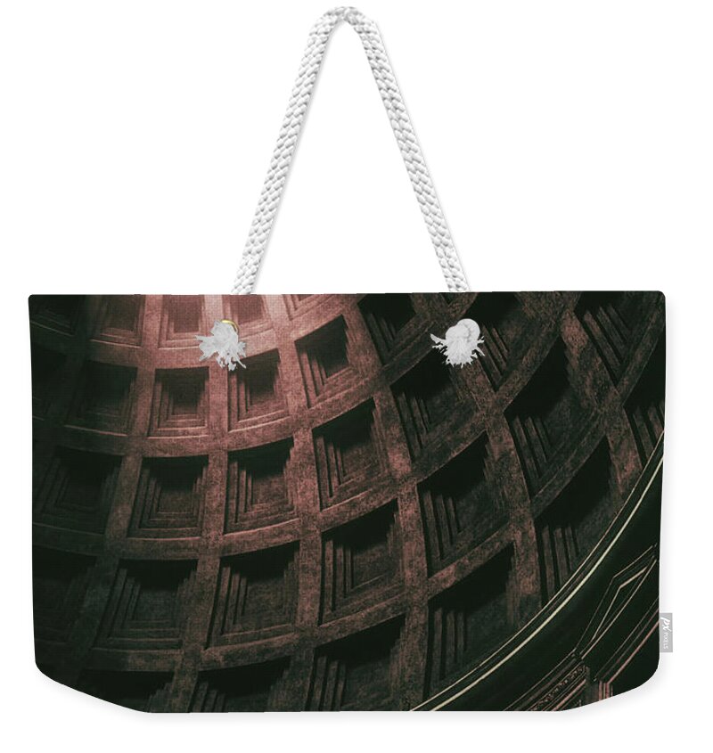 Pantheon Weekender Tote Bag featuring the photograph Pantheon Light by Lawrence Knutsson