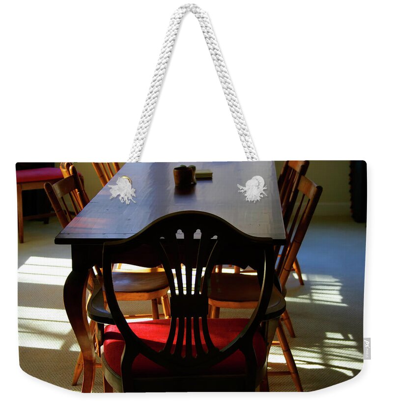 Memory Weekender Tote Bag featuring the photograph PaPa Used to Sit There by KG Thienemann