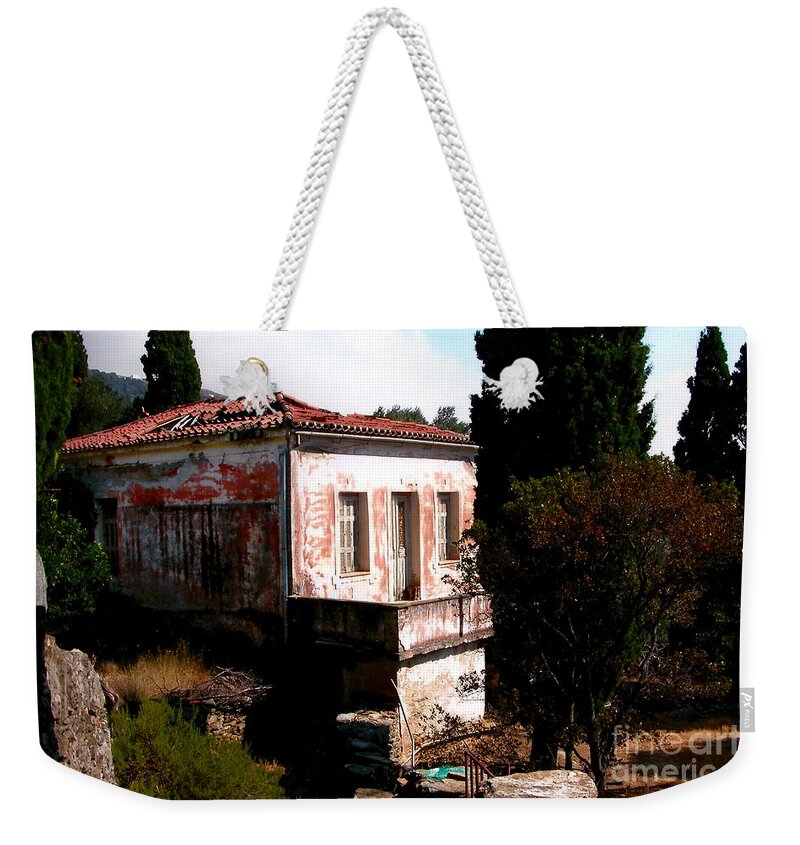 House. Home Weekender Tote Bag featuring the photograph Papou's Andros by Xine Segalas