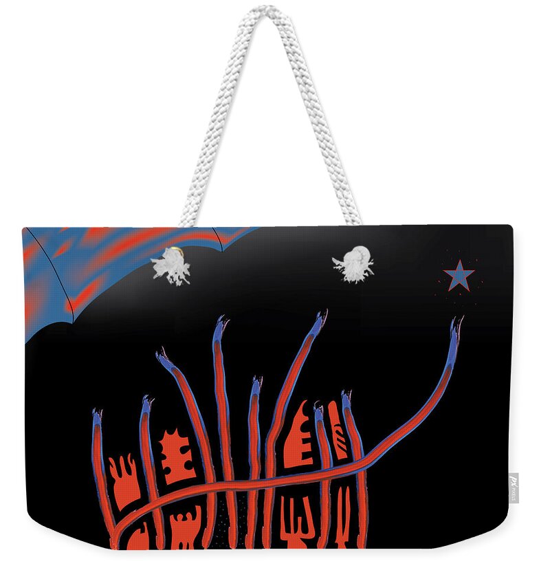 Parade Weekender Tote Bag featuring the digital art Parade Route by Kevin McLaughlin