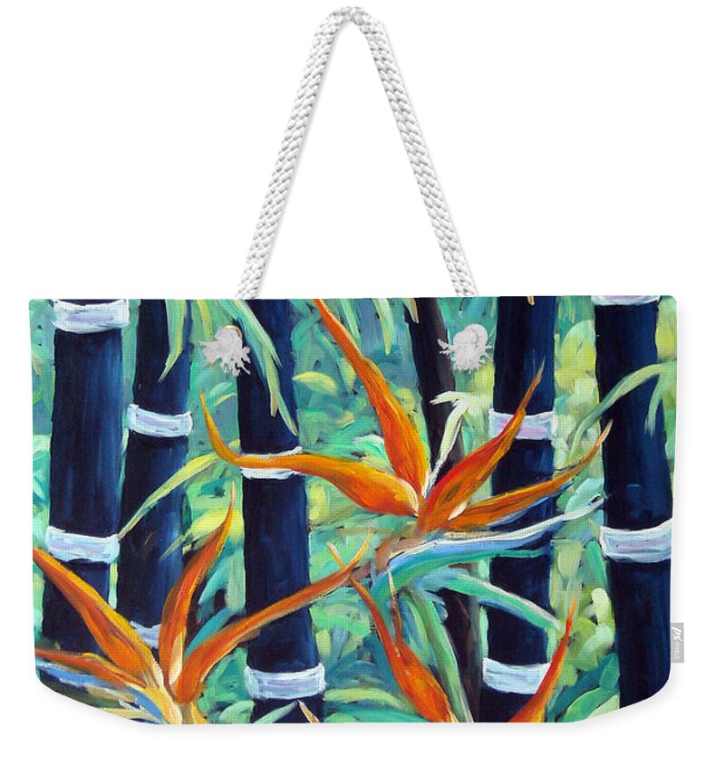 Art Weekender Tote Bag featuring the painting Paradise 2 by Richard T Pranke