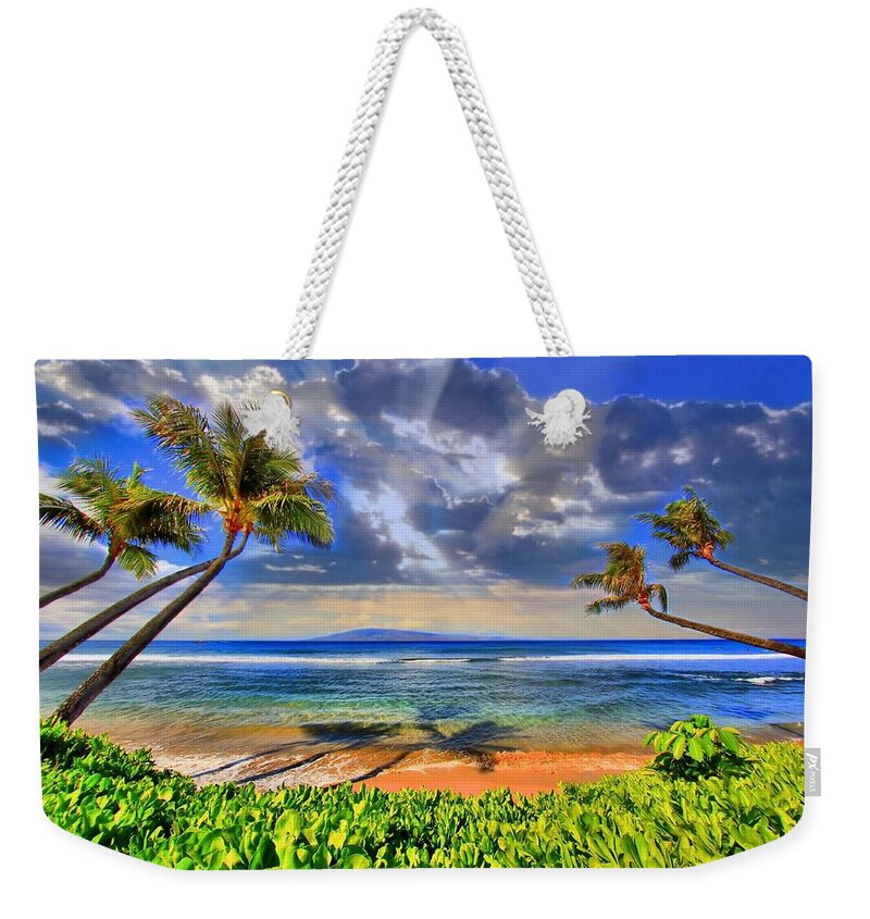 Beach Weekender Tote Bag featuring the photograph Paradise Found - Kaanapali Beach by DJ Florek