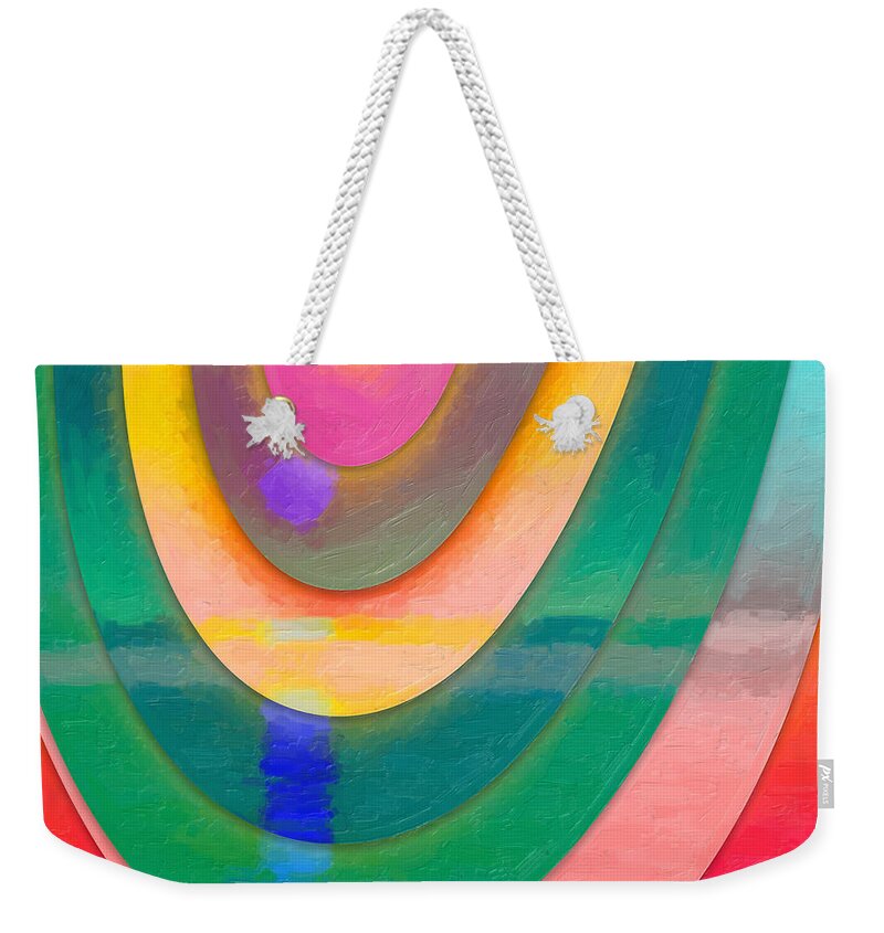 ‘parallel Dimensions’ Collection By Serge Averbukh Weekender Tote Bag featuring the digital art Parallel Dimensions - The Descent by Serge Averbukh