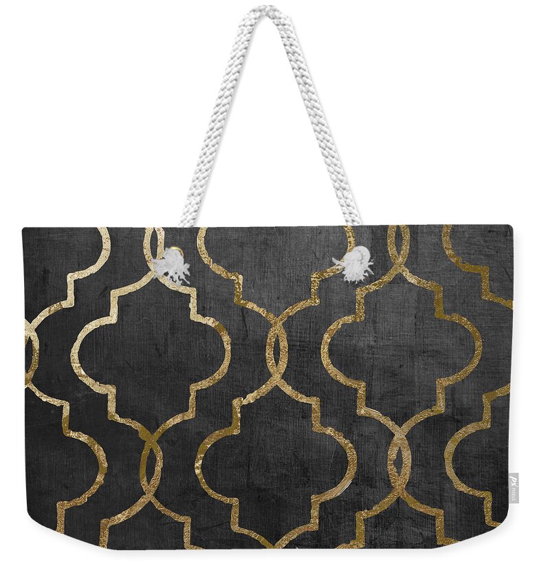 Silver And Gold Weekender Tote Bags